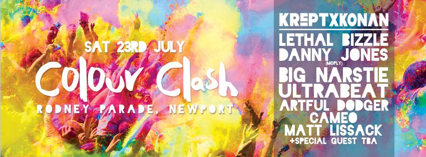 COLOUR CLASH NEWPORT at Rodney Parade, Newport on 23rd Jul 2016 | Fatsoma