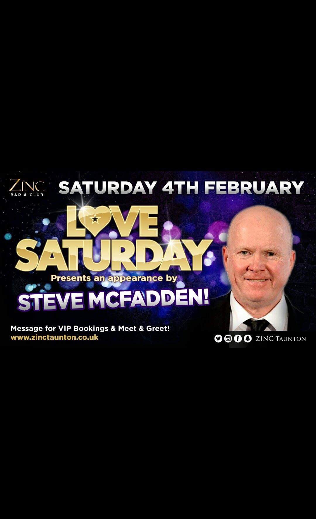 LOVE SATURDAYS presents STEVE MCFADDEN aka PHIL MITCHELL at Zinc Bar
