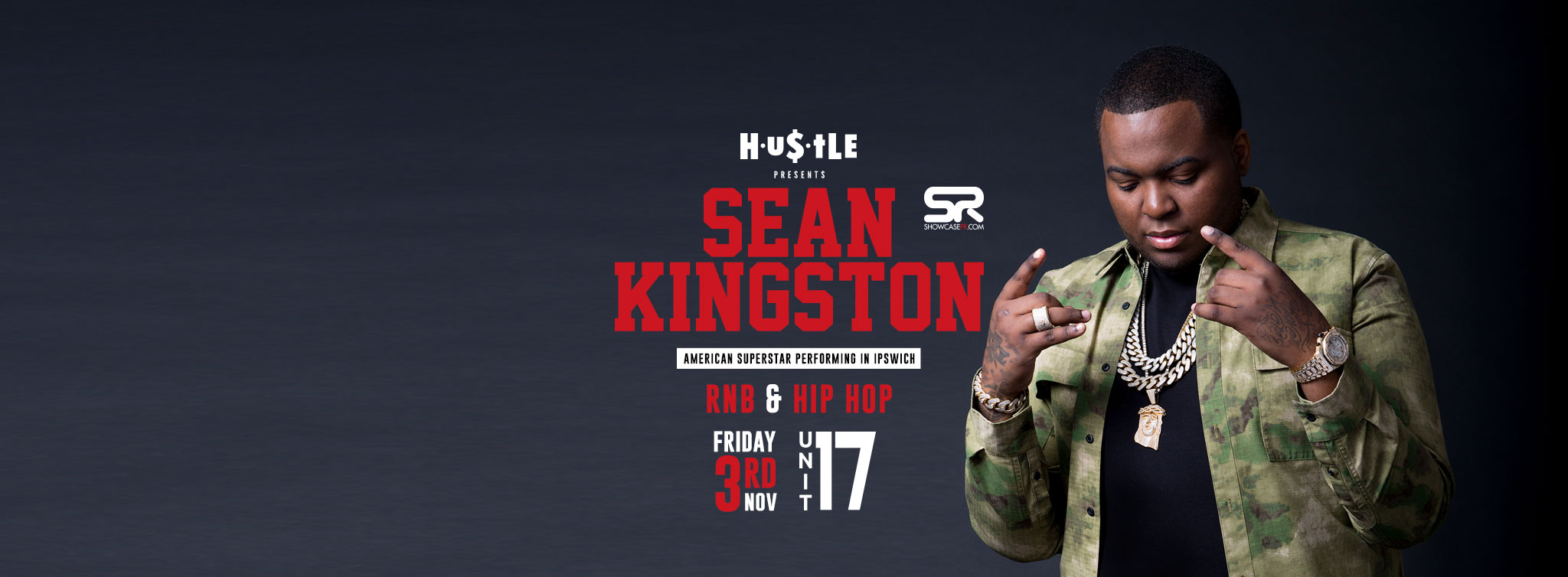 Sean Kingston live at Hustle at Unit 17, Ipswich on 3rd Nov 2017 Fatsoma