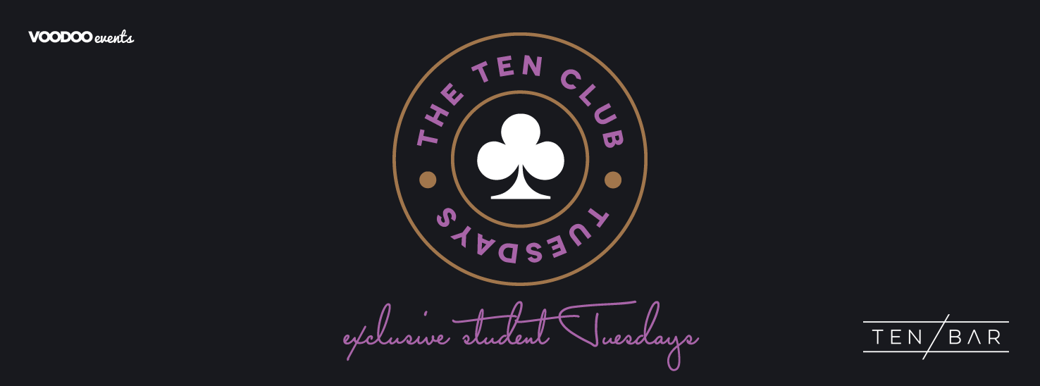 The Ten Club Free Entry Tuesdays at Ten Bar, Leeds on 3rd Oct 2017