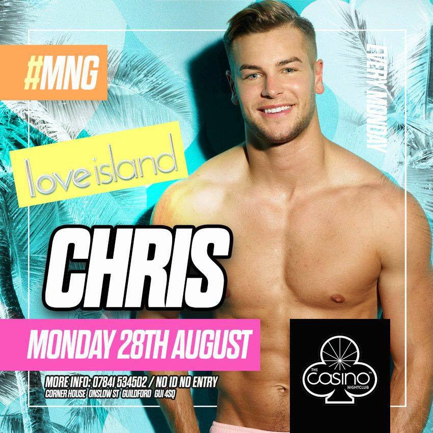 #MNG - Chris Love Island at Casino Nightclub, Guildford on 28th Aug ...