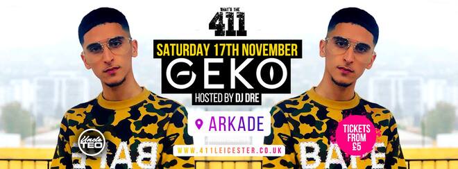 [LAST 100 TICKETS!] ★ GEKO ★ THIS SATURDAY! ★ THIS EVENT WILL SELLOUT! ★