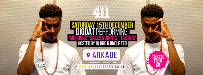 ★ DIG DAT ★ SATURDAY 15th DECEMBER ★ TICKETS ON SALE! ★
