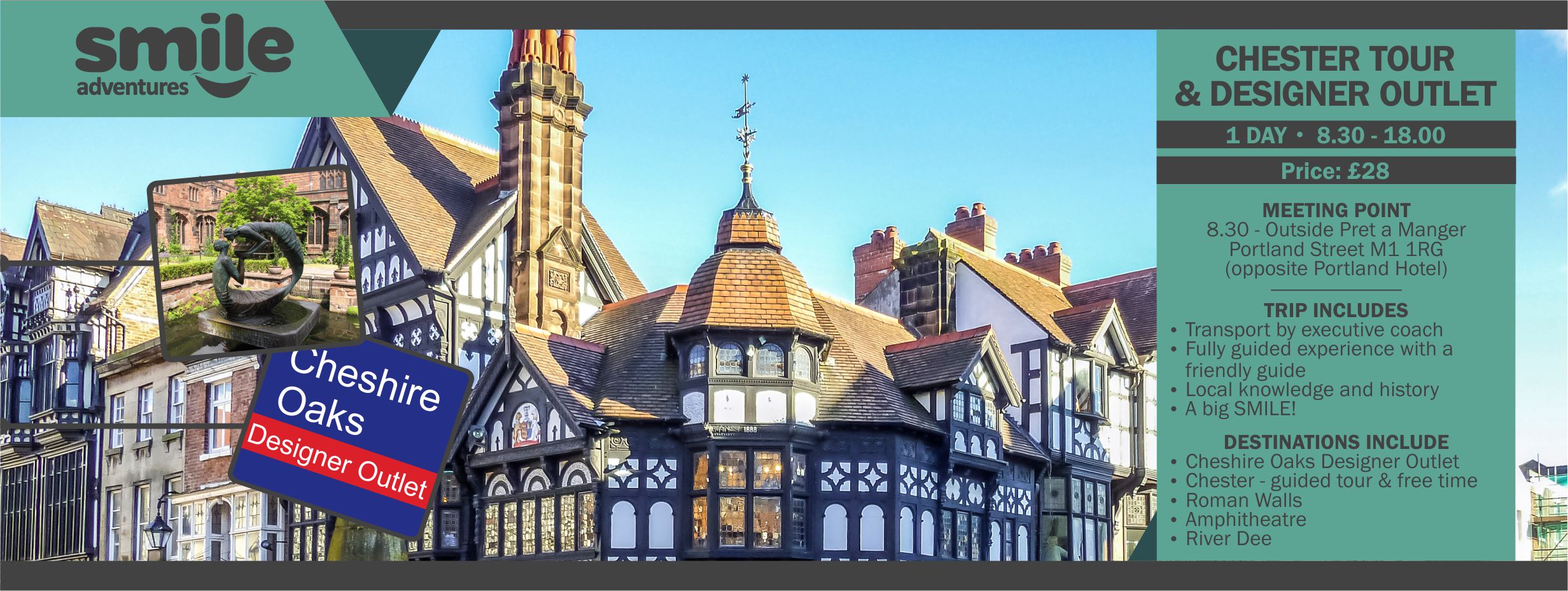 Chester & Designer Outlet From Manchester at Pret A Manger