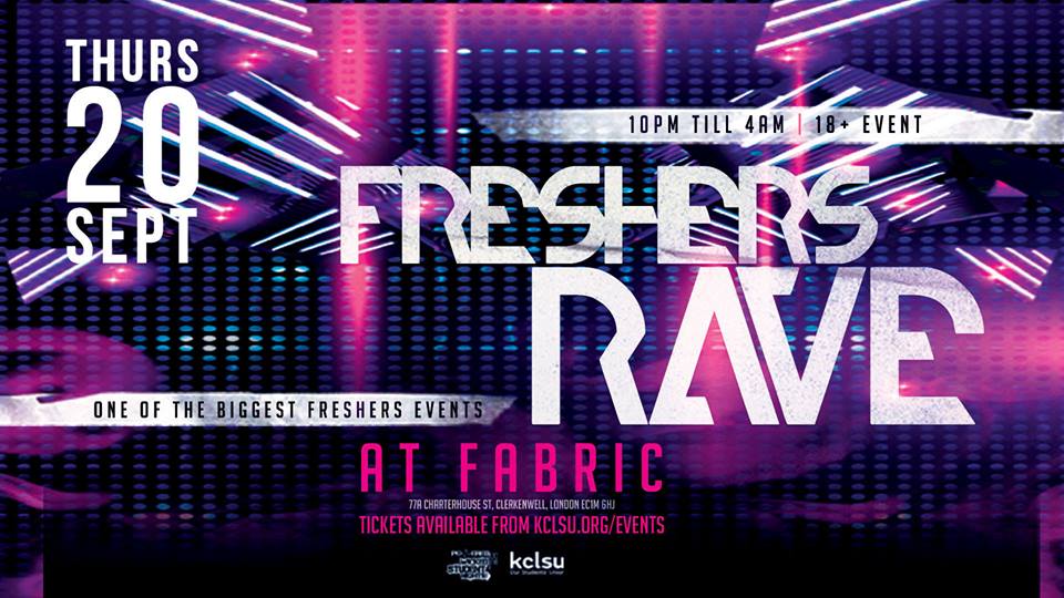 FRESHERS RAVE FABRIC at Fabric, London on 20th Sep 2018 Fatsoma
