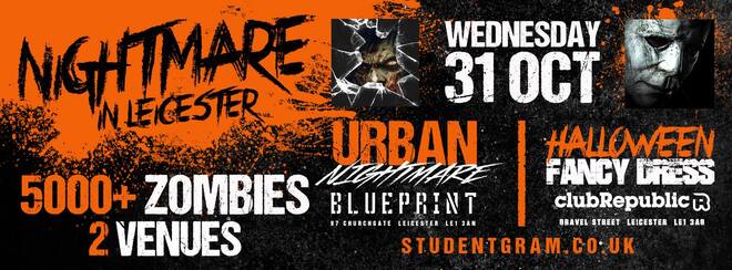 [LAST 50 TICKETS] ★ Halloween Fancy Dress ★ 31st October ★ 5000+ Zombies ★ Club Republic