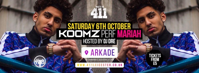 [Last 100 Tickets!] ★ KOOMZ Perf Mariah! ★ Saturday 6th October ★ Tickets On Sale  Now!