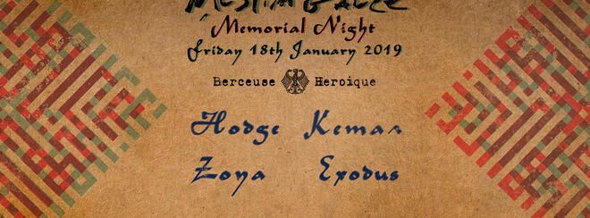 Muslimgauze Memorial Night x Berceuse Heroique