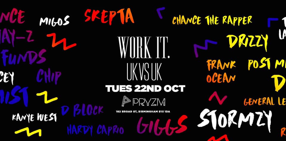 ​Work It. – UK vs US – Pryzm ⚠️ [200 Tickets Left!] ⚠️