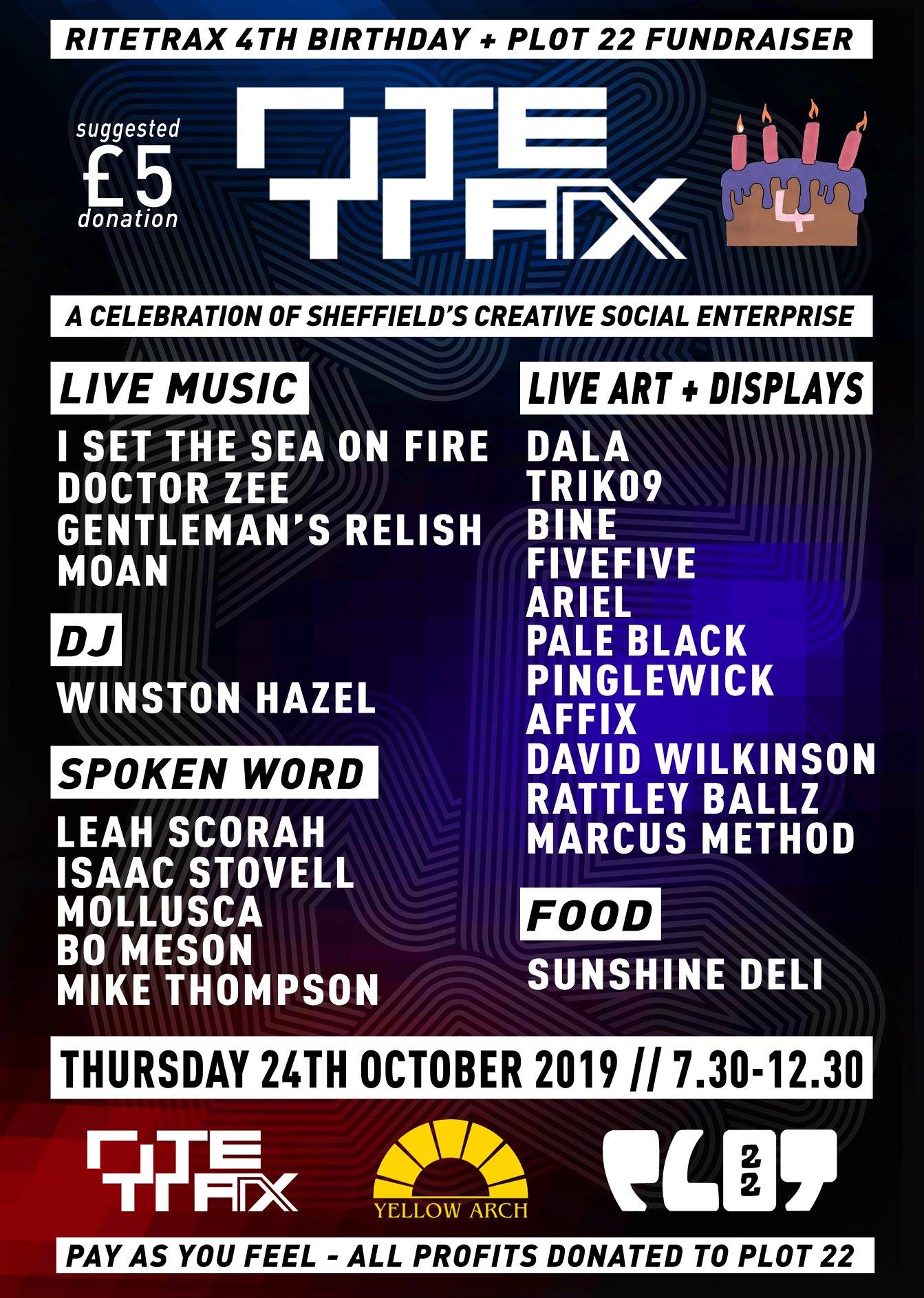 RiteTrax 4th Birthday! (Plot 22 fundraiser)