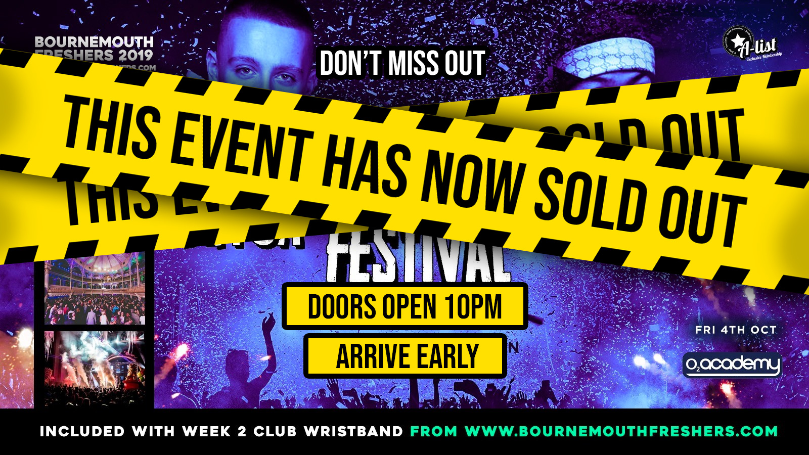 Bournemouth Freshers Festival w/ Aitch & Dig Dat at O2 Academy // Bournemouth Freshers 2019