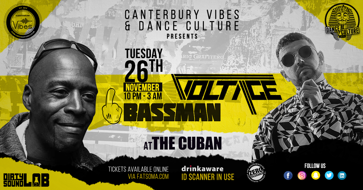 Canterbury Vibes & Dance Culture – Voltage & Bassman at The Cuban DNB Takeover Canterbury