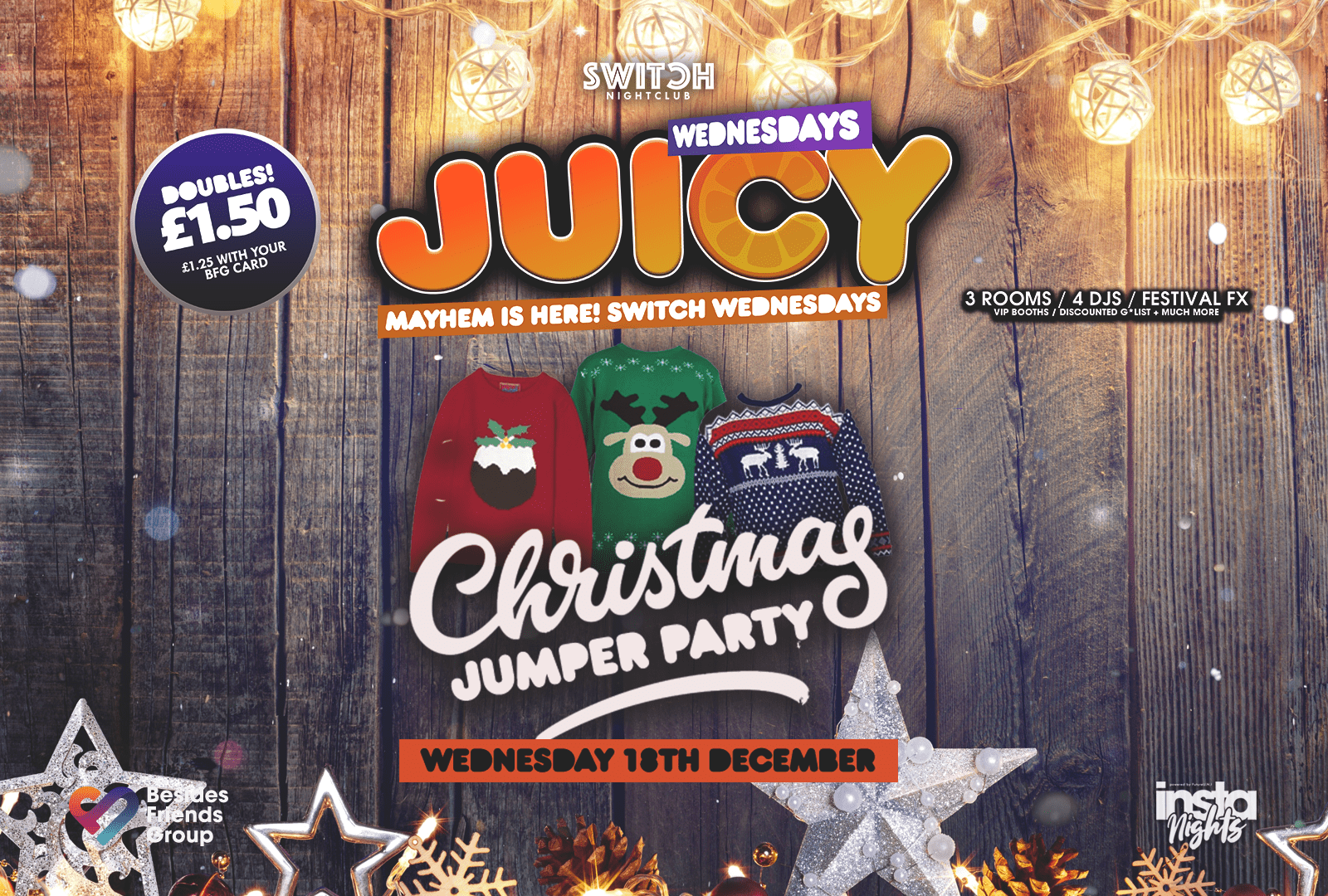 Juicy Wednesdays Presents Christmas Jumper Party