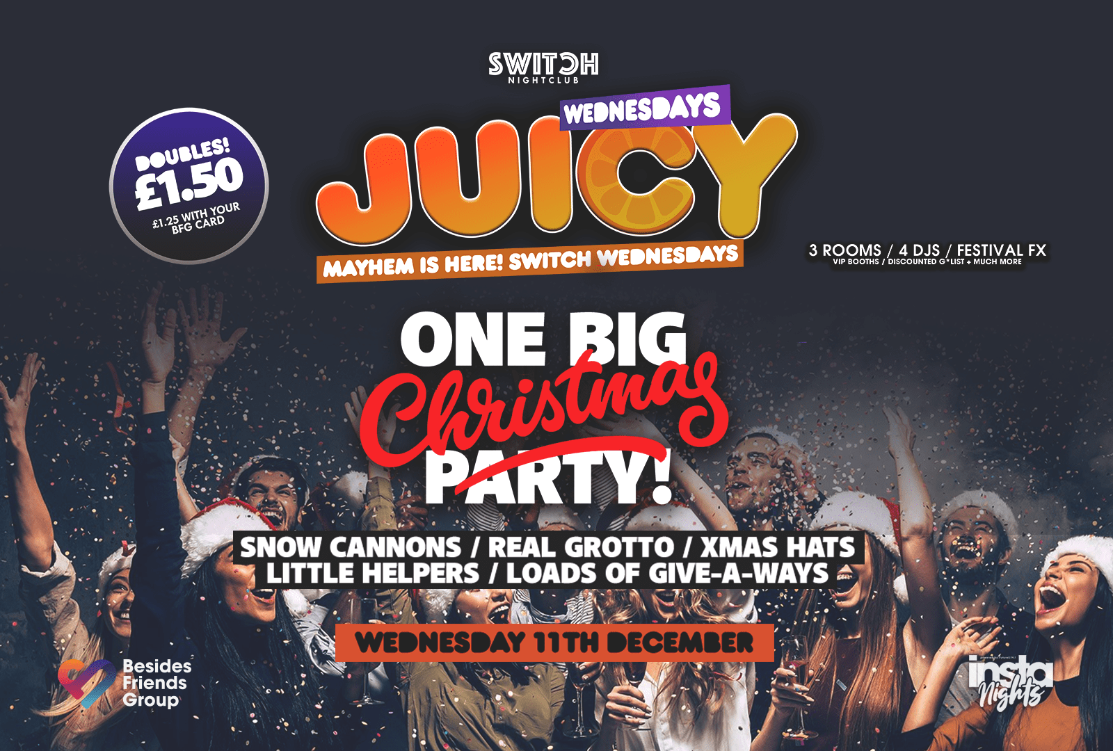 Juicy Wednesdays Presents 1 Big Christmas Party