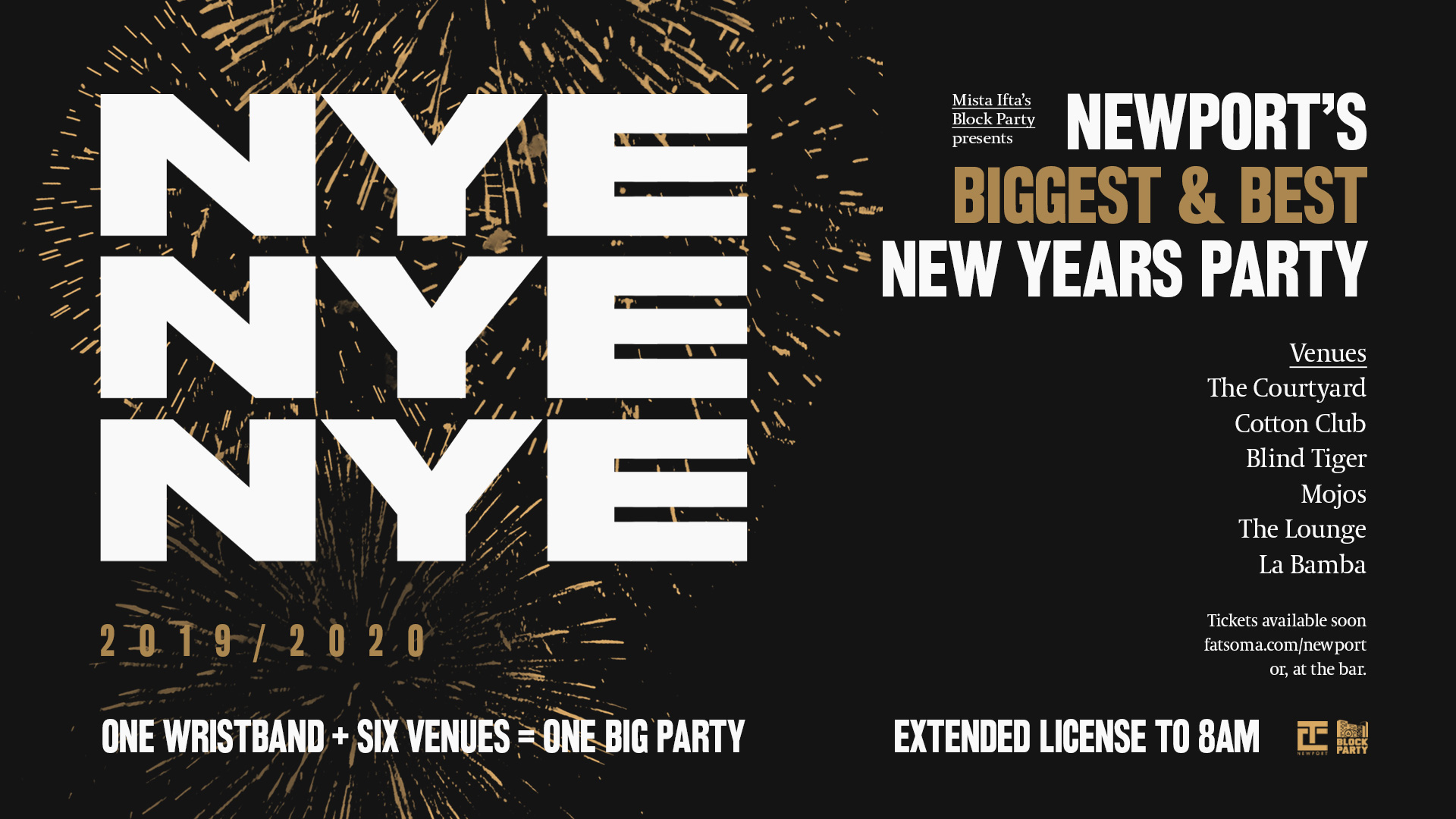 NYE 2020 "Newport's Biggest New Years Eve Party" at The Courtyard