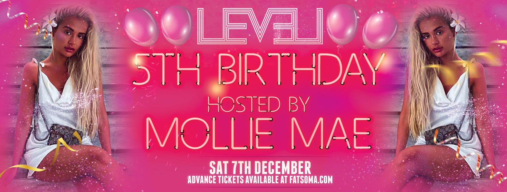 LEVEL Saturdays 5th Birthday hosted by Mollie Mae