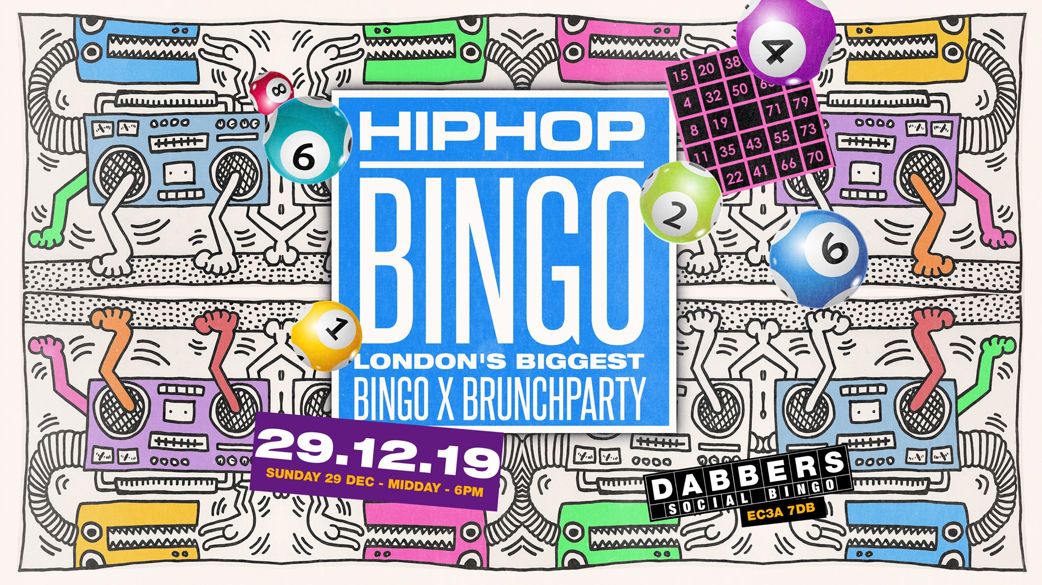 (NYE Warm Up) The London Bingo & Brunch – Sunday December 29th