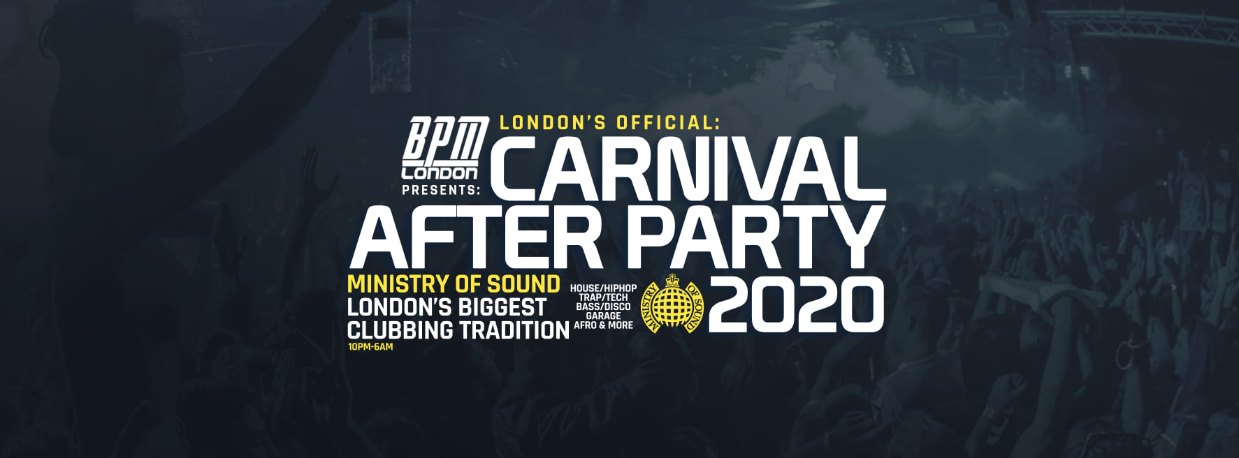 The Official Carnival After Party at Ministry of Sound (CANCELLED)