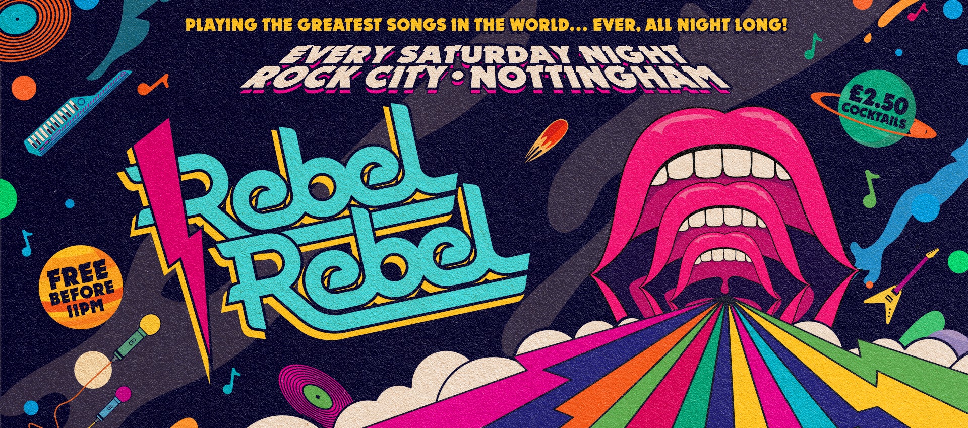 Rebel Rebel – The First Saturday Night Of The DECADE – 04/01/20