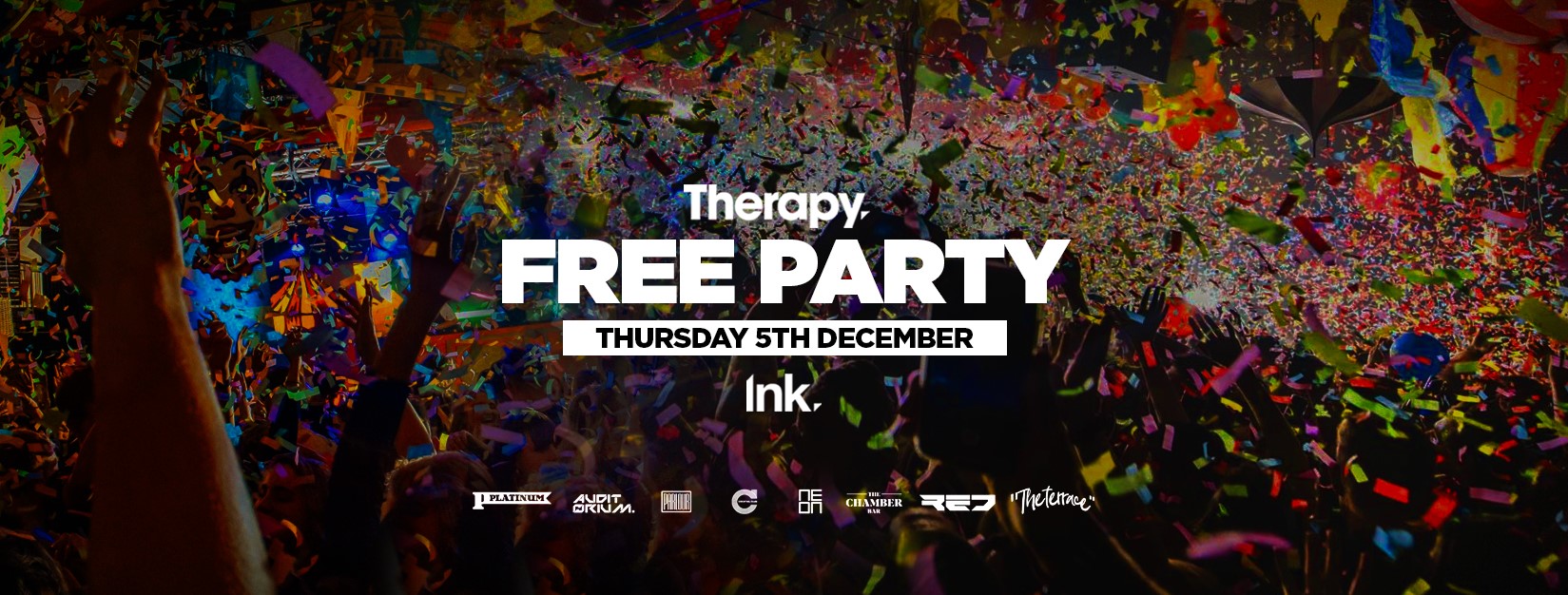 Therapy. – FREE PARTY – This Thursday