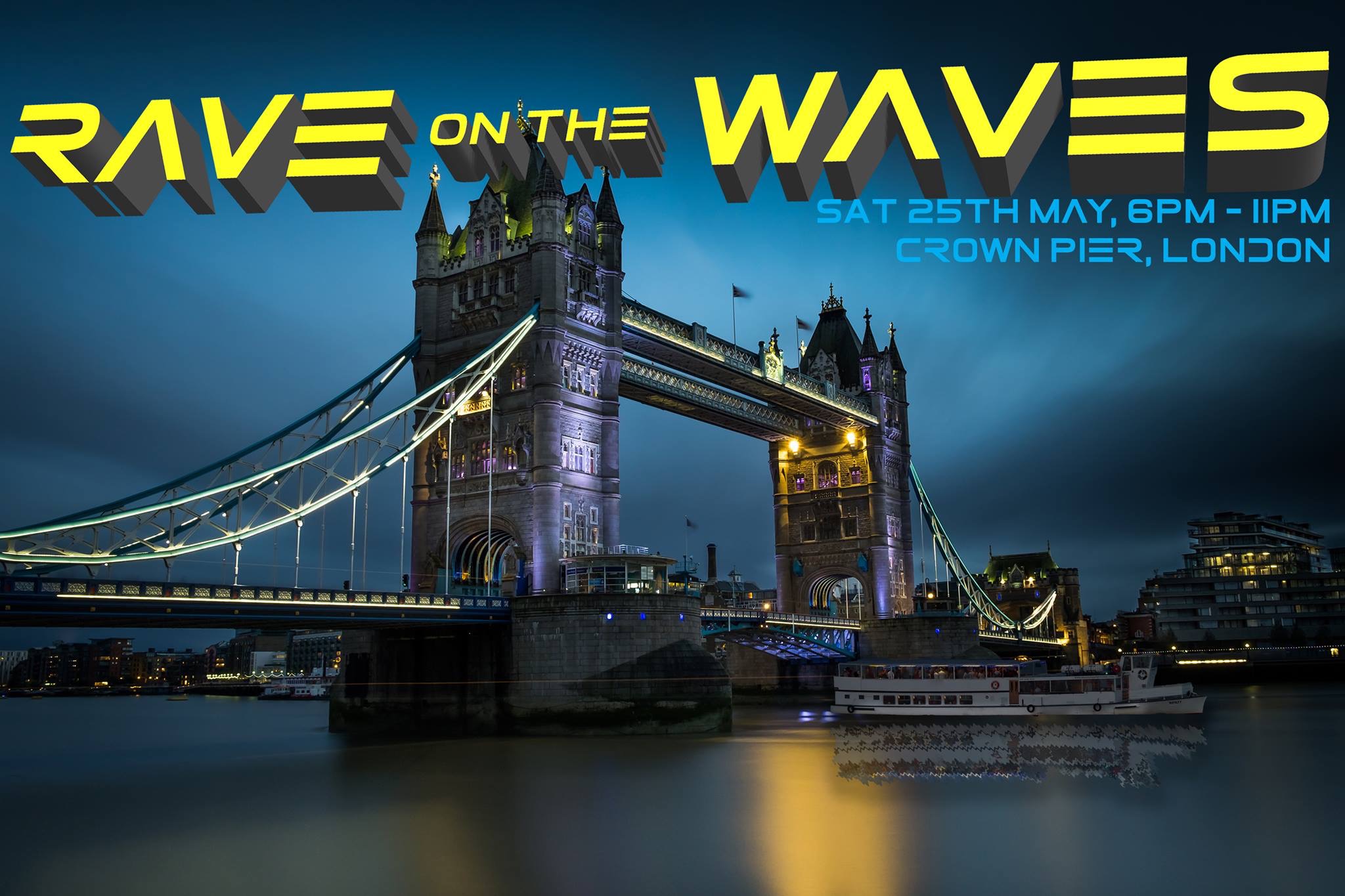 Rave on the Waves at Hurrlingham Boat, London on 25th May ...