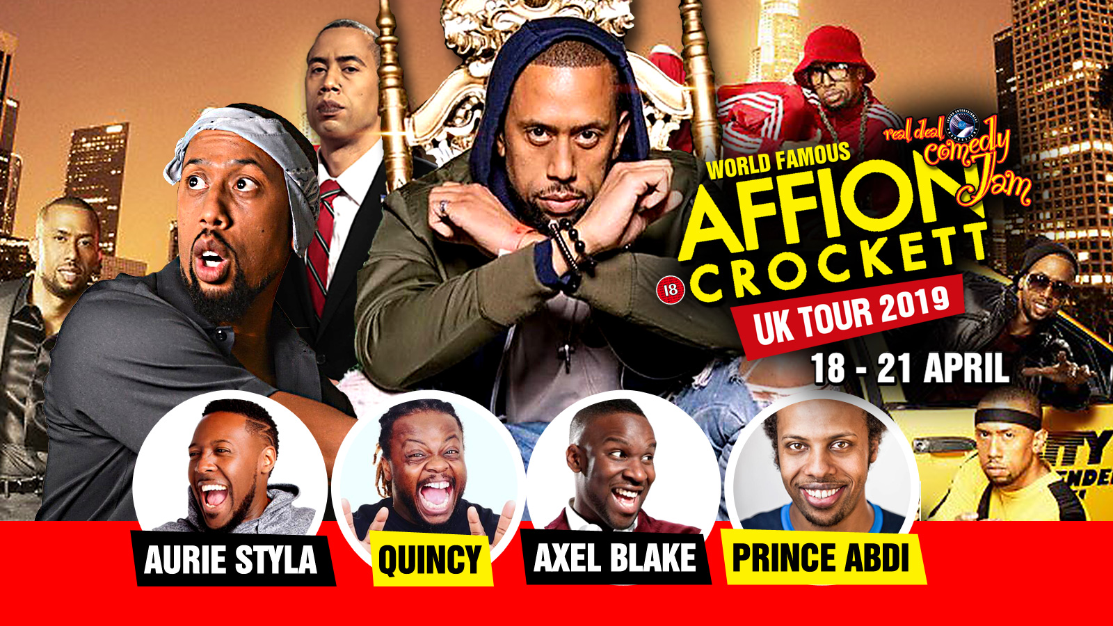 Birmingham – Real Deal Comedy Jam Easter starring Affion Crockett