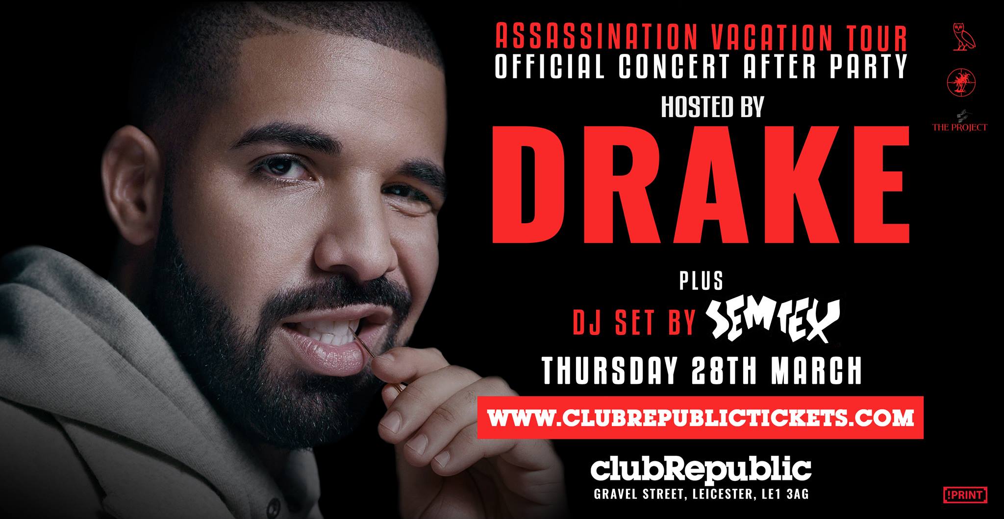 Drake Hosts Official Concert After Party at Club Republic [FINAL RELEASE TICKETS]