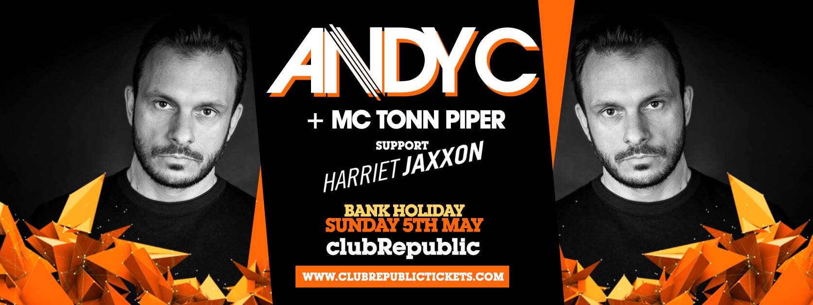 Andy C / Bank Holiday Sunday 5th May / Club Republic