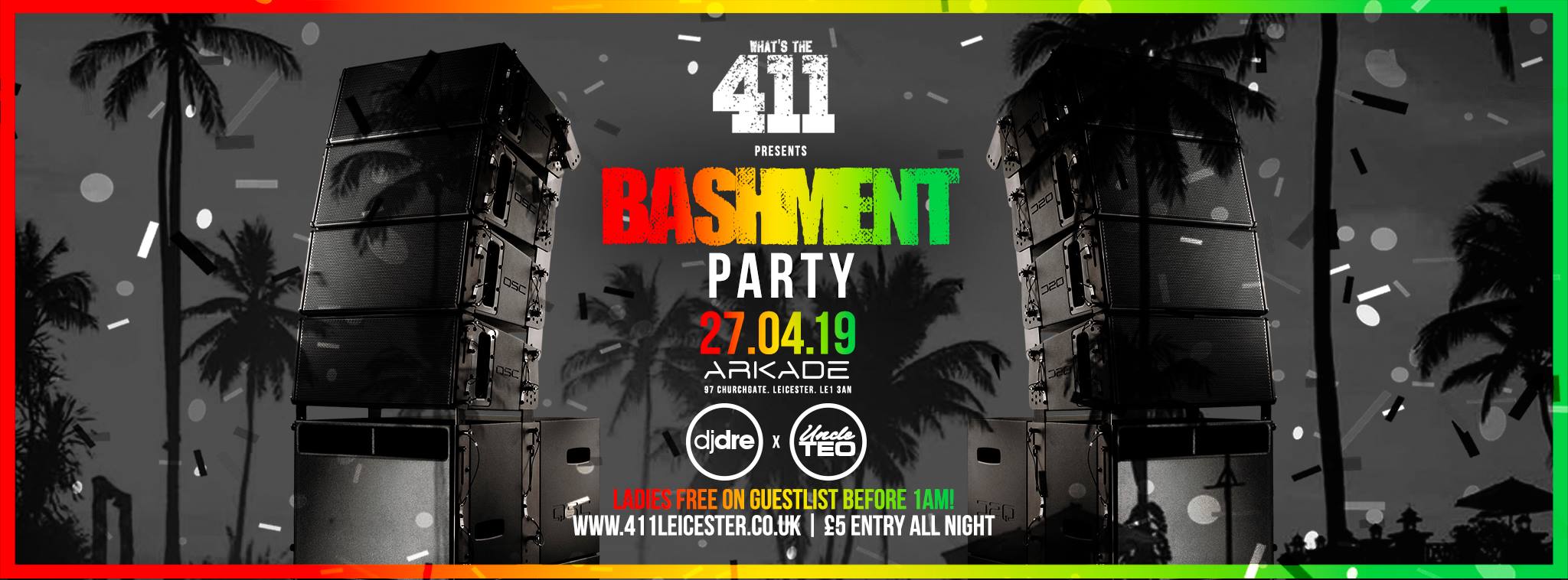BASHMENT PARTY ★ Exclusive Set Trini Boys! ★ Ladies Guestlist Now Full! ★ Tickets Now On Sale!