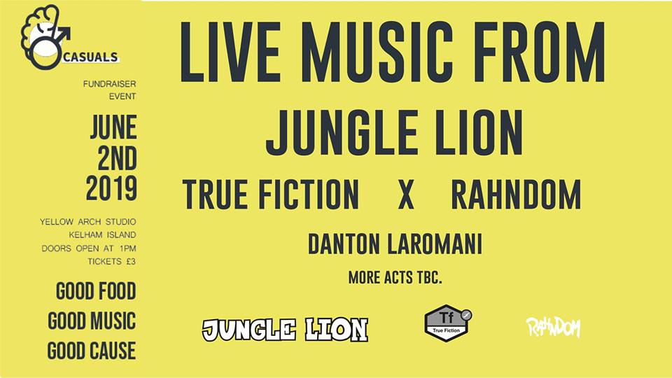 Casuals Fundraiser W/ Jungle Lion More Acts TBA