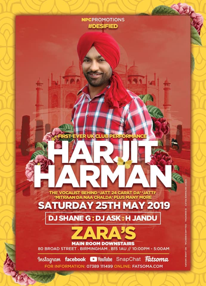 Harjt Harman Live – Birmingham
