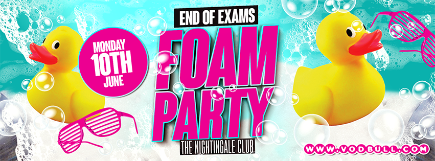 End of Exams FOAM PARTY!!