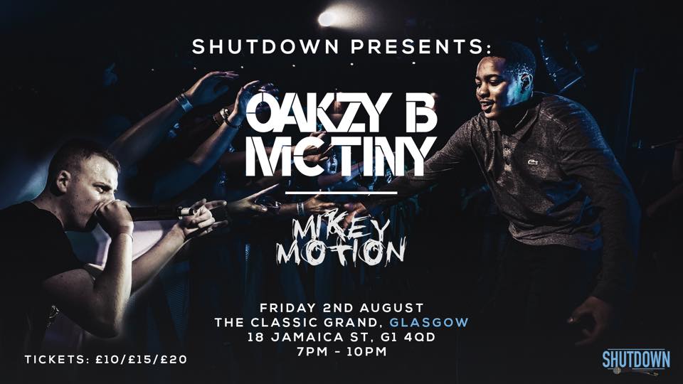 Shutdown U18s Presents – Launch Night W/ Oakzy B & Mc Tiny