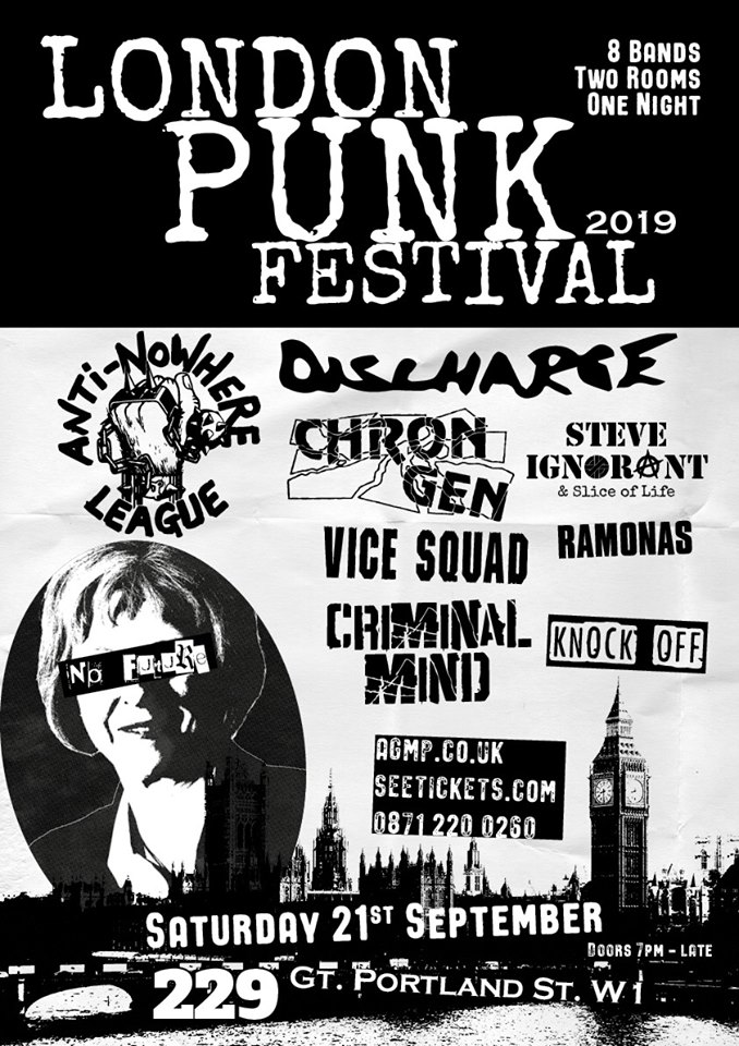 London Punk Festival At 229 The Venue London On 21st Sep 19 Fatsoma