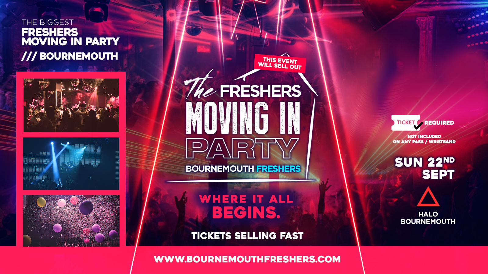 Freshers Moving in Party at Halo // Bournemouth Freshers 2019