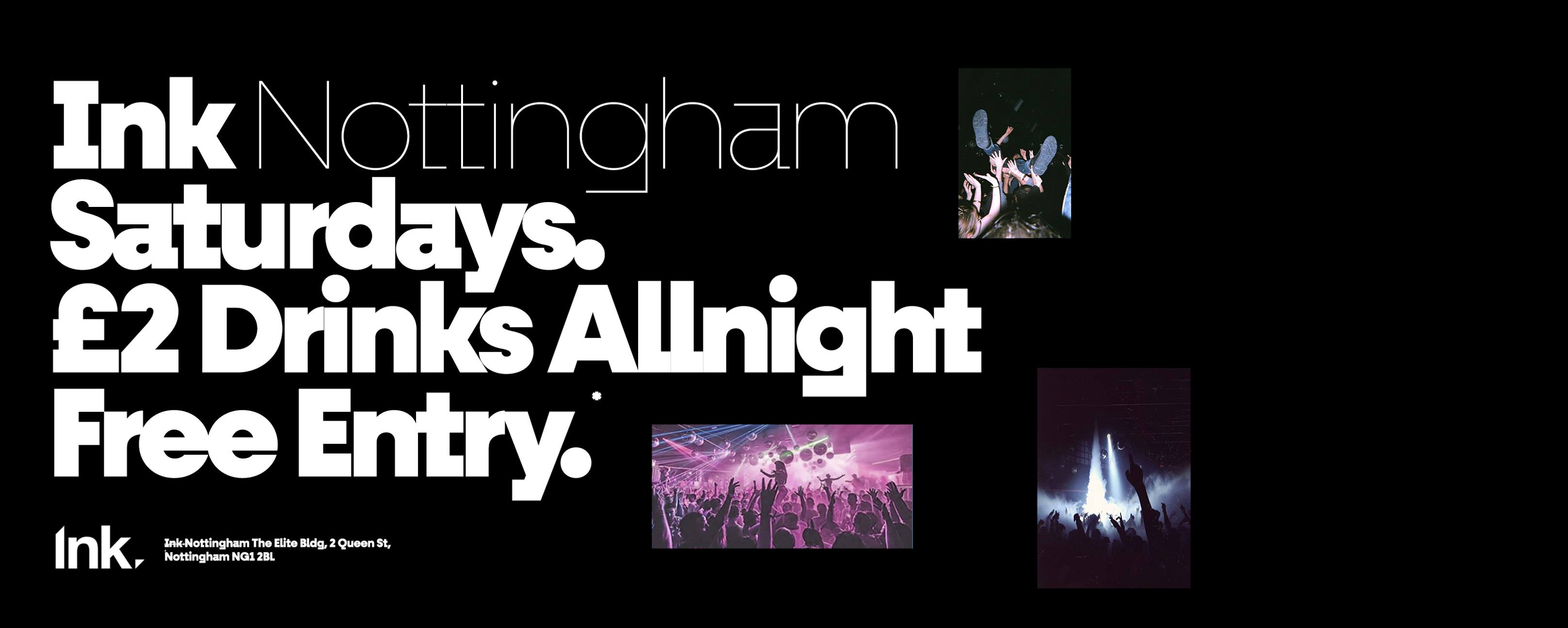 Ink Saturdays – Tonight! guestlist now open