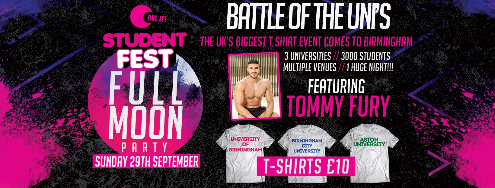 Student Fest Birmingham 2019 feat Tommy Fury – OFFICIAL BATTLE OF THE UNI’S