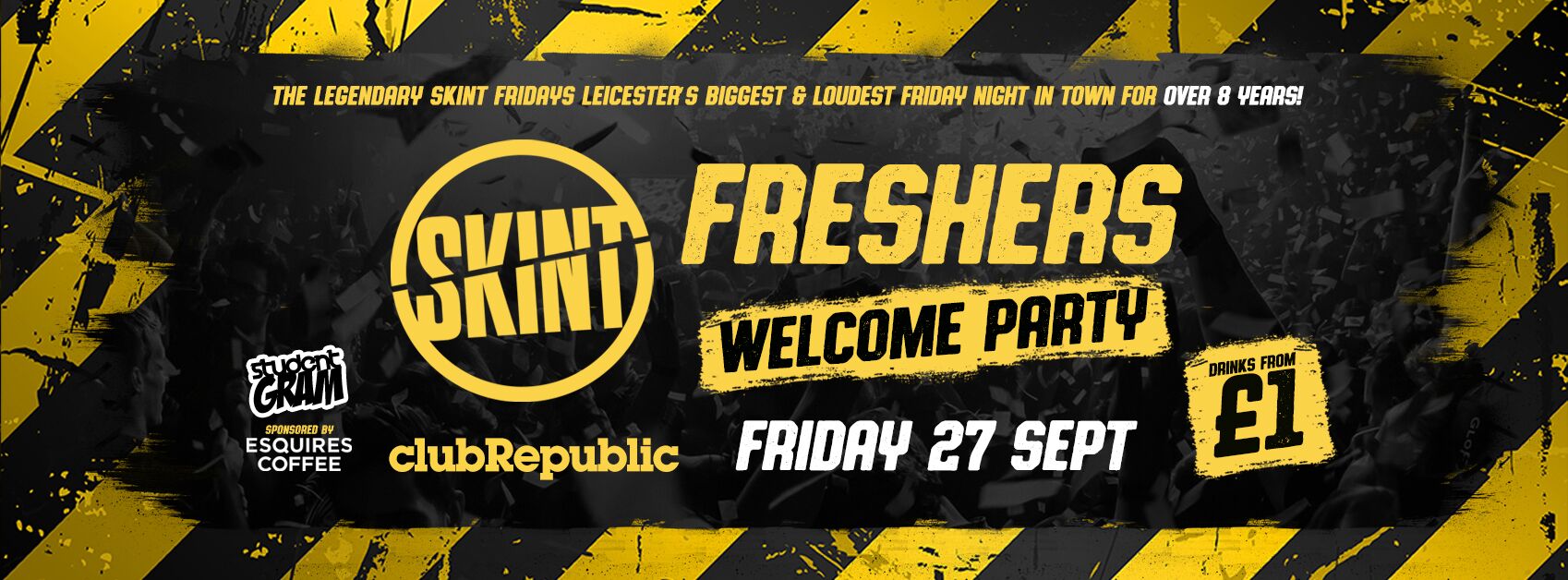 ​★ Skint Fridays ★ Freshers Welcome Party with £1 WKD’s​★ Club Republic ★