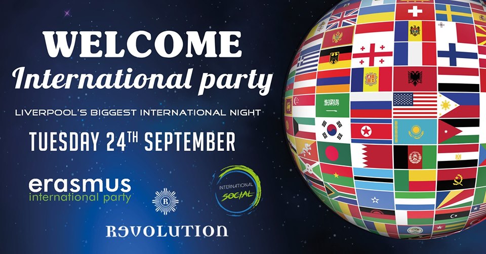 Erasmus Welcome International Party – Liverpool