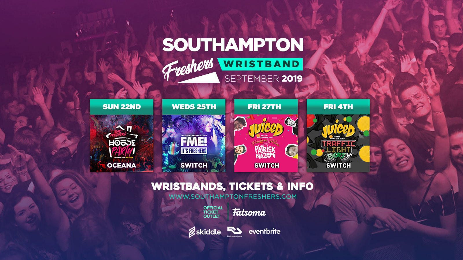 Southampton Freshers Wristband 2019 ///