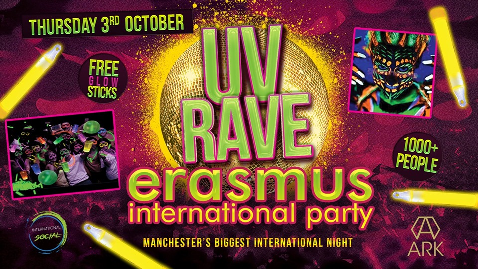 Erasmus International Party – UV RAVE!