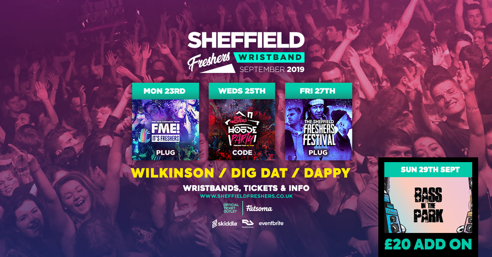 Sheffield Freshers Wristband 2019 ///