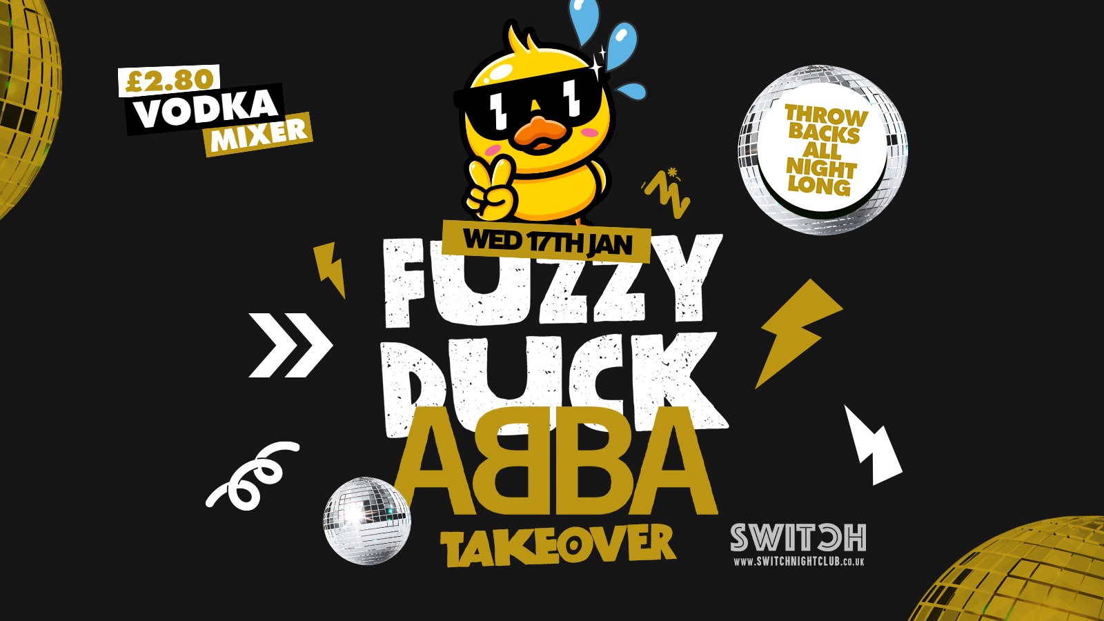 Fuzzy Duck | Abba Takeover | Official Student Social Wednesday