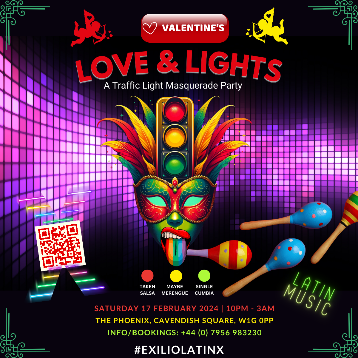 Valentine's Latin Latino Latina LGBTQ Love and Lights A Traffic Light