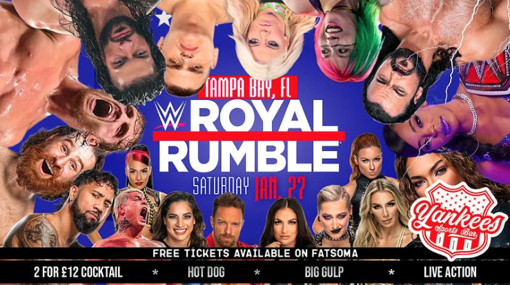 WWE Royal Rumble at Yankees sports bar, Liverpool on 27th Jan | Fatsoma