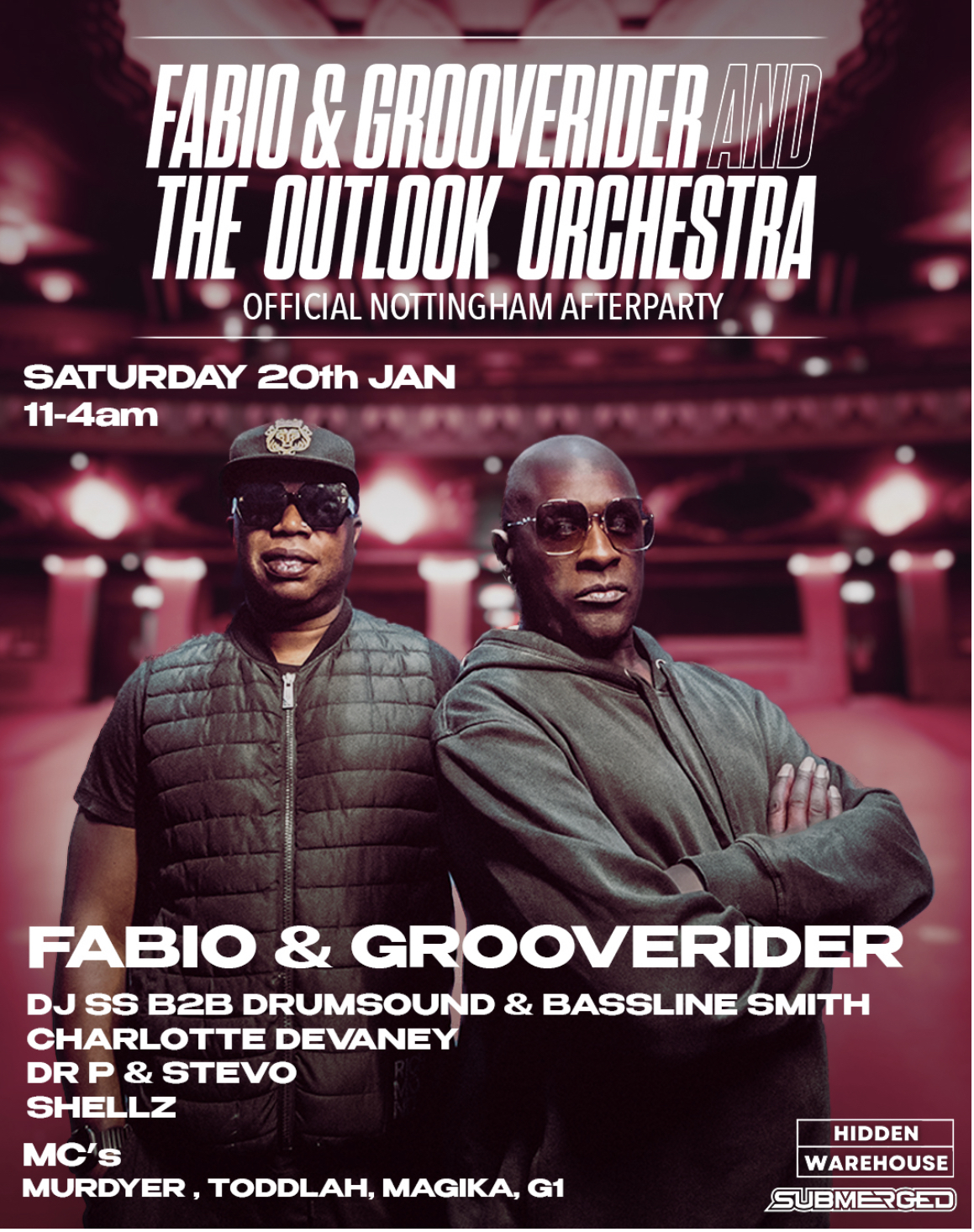 Fabio & Grooverider Outlook Orchestra OFFICIAL AFTERPARTY PARTY