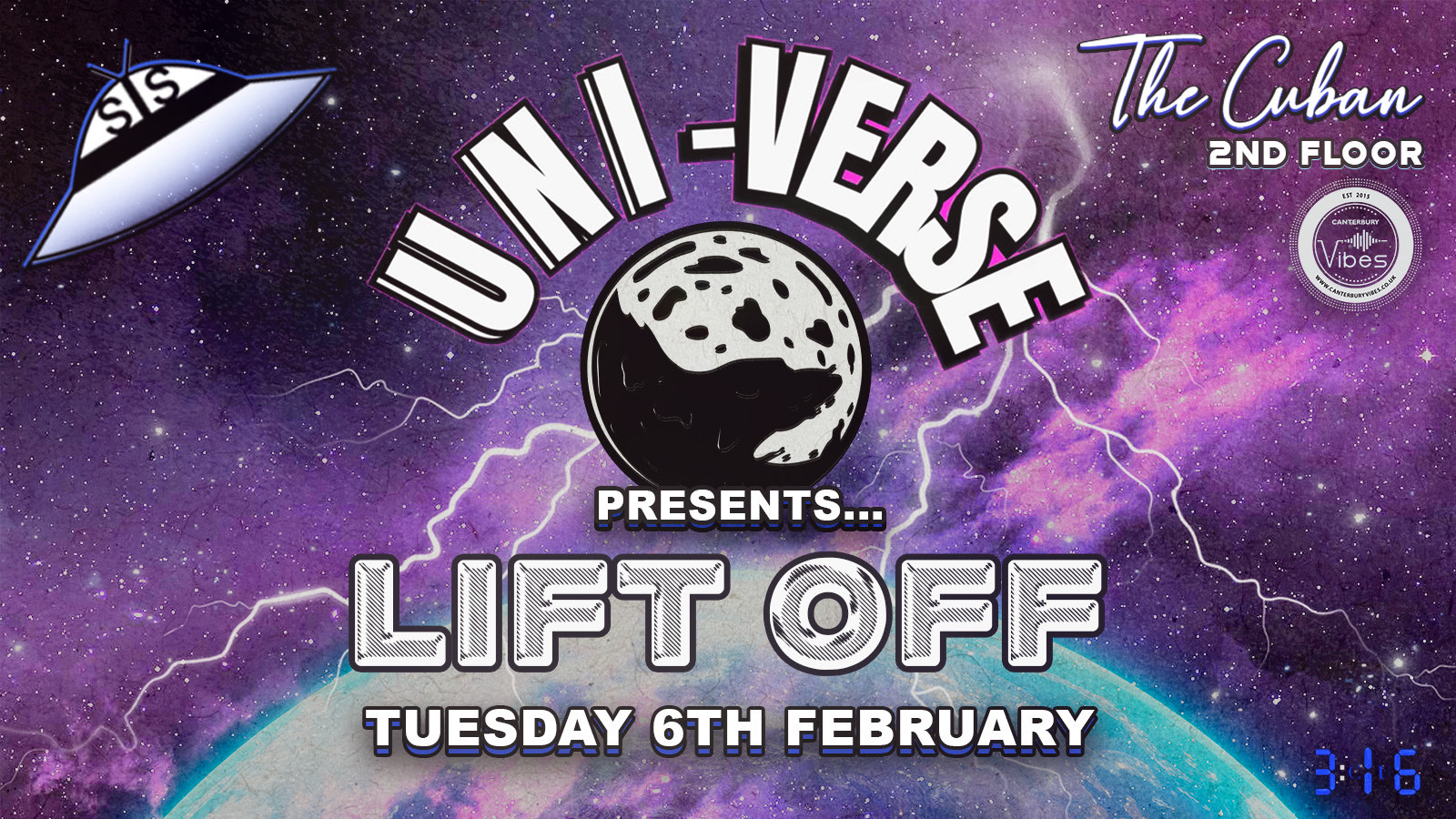 🛸 UNI – VERSE 🛸 – LIFT OFF to top floor Cuban