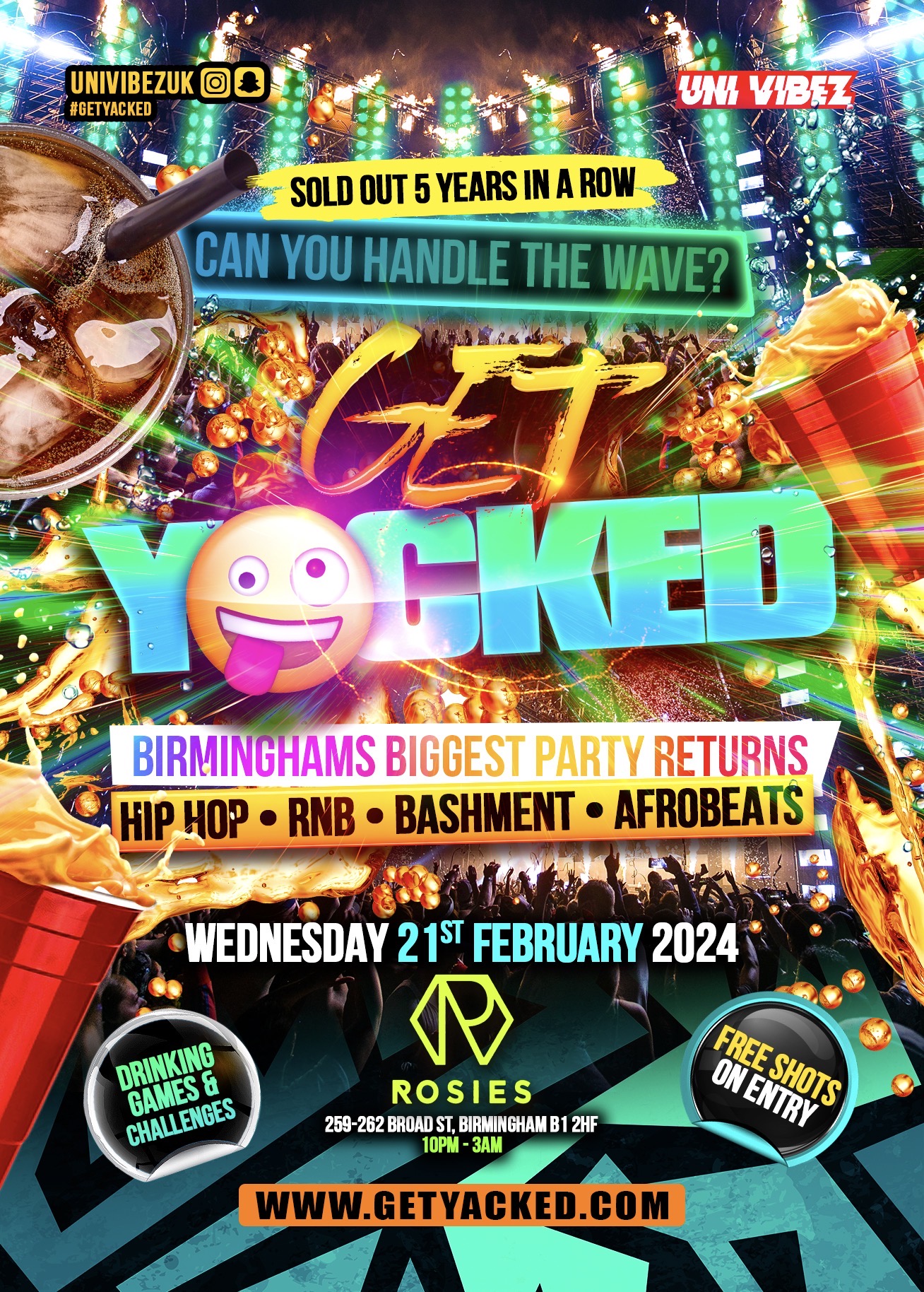 GET YACKED – Birmingham’s Biggest Party Returns