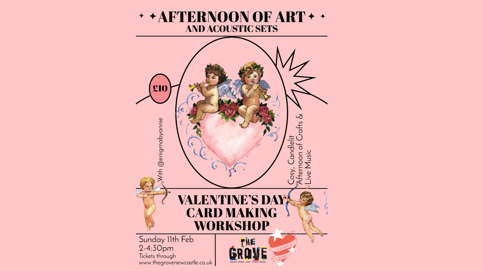 Afternoon of Art: Valentine’s Day Card Making Workshop with Live Music