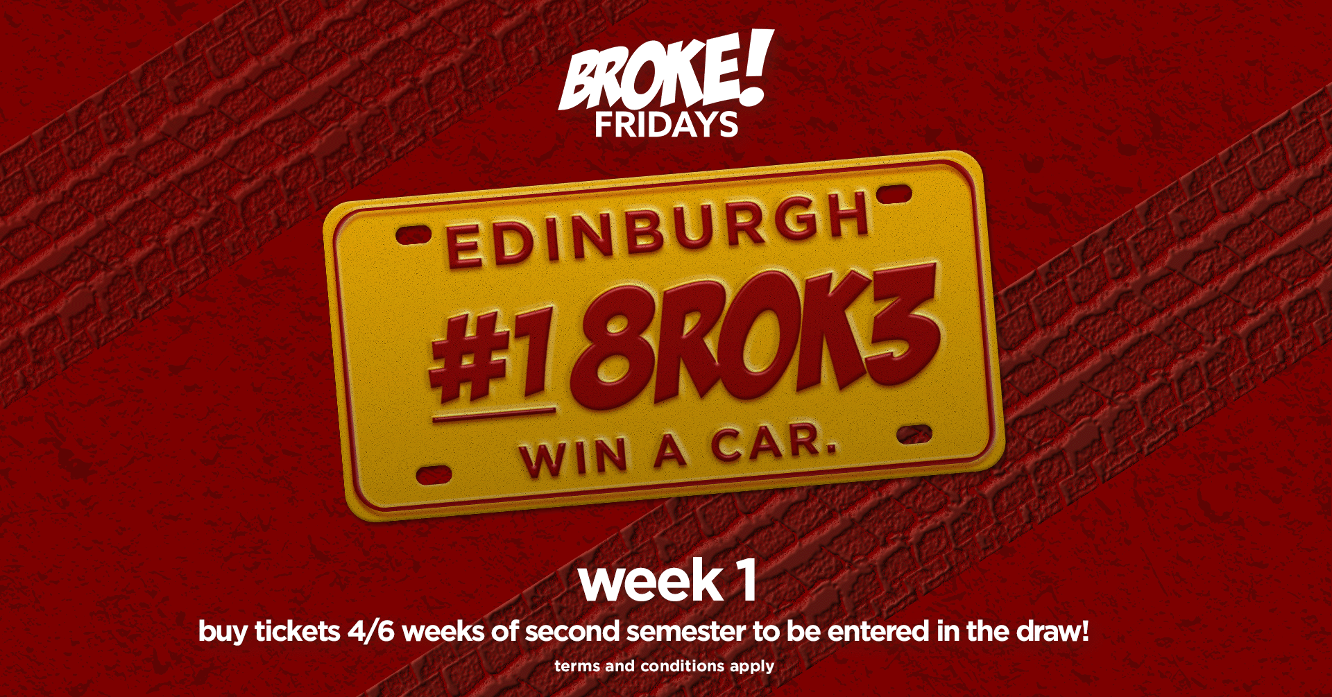 BROKE! FRIDAYS | 12TH JANUARY | CAR GIVEAWAY #1 | £1 ENTRY CARD GIVEAWAY